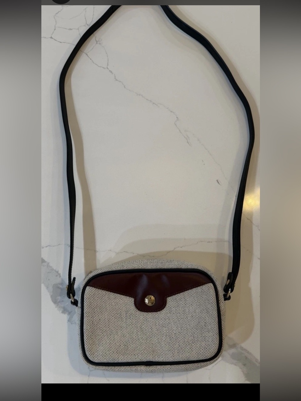 Longchamp Mademoiselle Canvas Crossbody Bag. NWOT